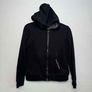 Harley Davidson Hoodie Womens Small Black Long Sleeve